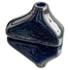 Rare sculpture de Murano par Angelo Ballarin, Sommerso violet, pièce de collection italienne