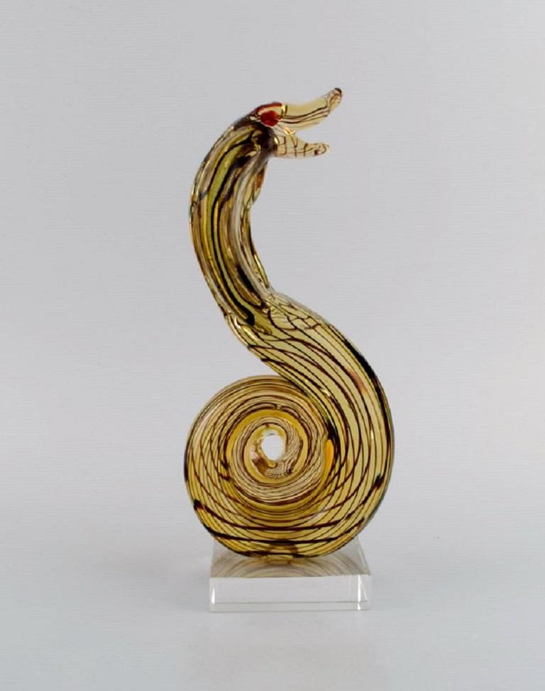 murano glass snake