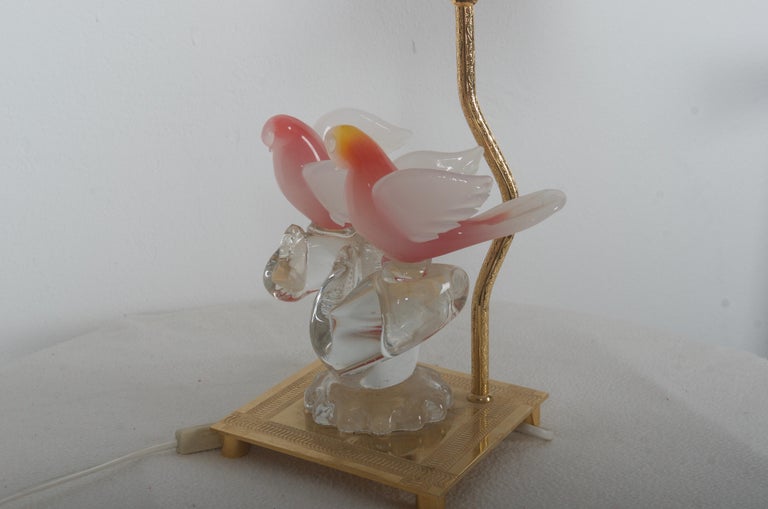 Late 20th Century Rare Murano Table Lamp For Sale