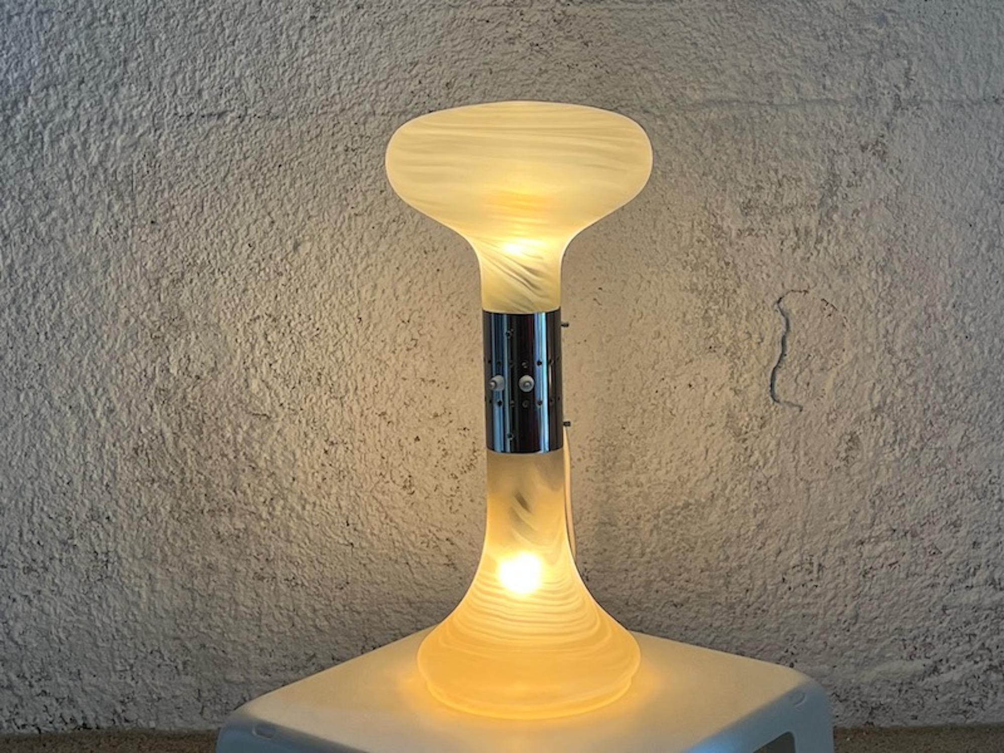 Rare Murano Table Lamp 'Numerati' Nason Mazzega, 1970s For Sale 5