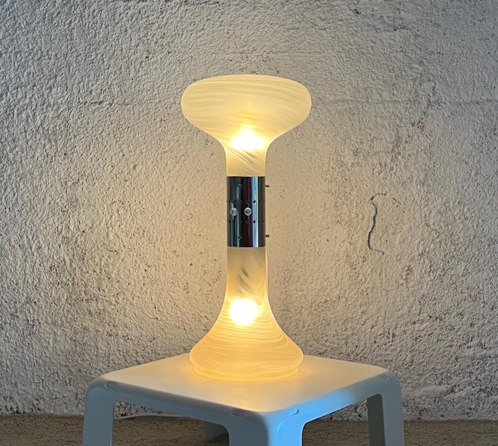 Rare Murano Table Lamp 'Numerati' Nason Mazzega, 1970s In Good Condition For Sale In San Benedetto Del Tronto, IT