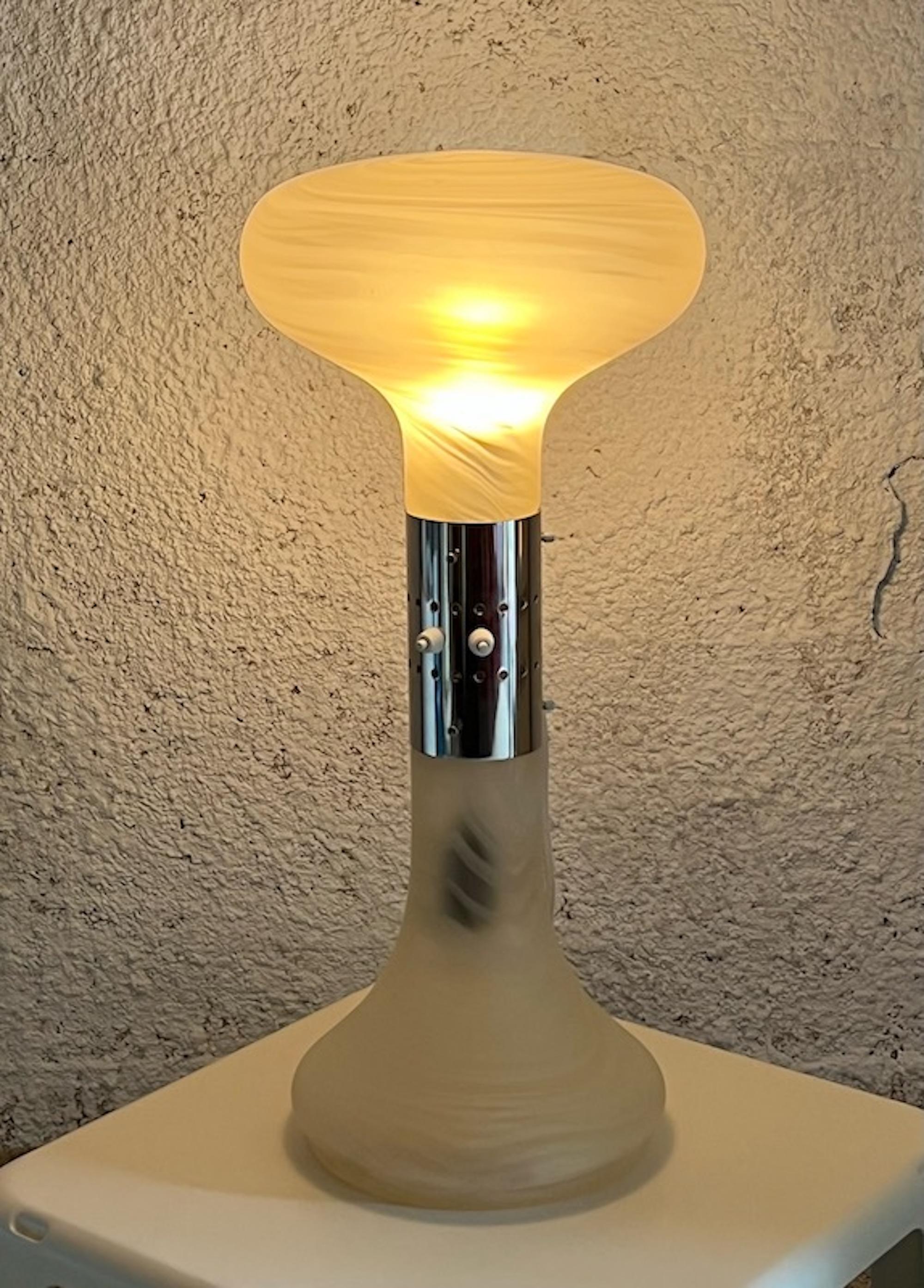 Murano Glass Rare Murano Table Lamp 'Numerati' Nason Mazzega, 1970s For Sale