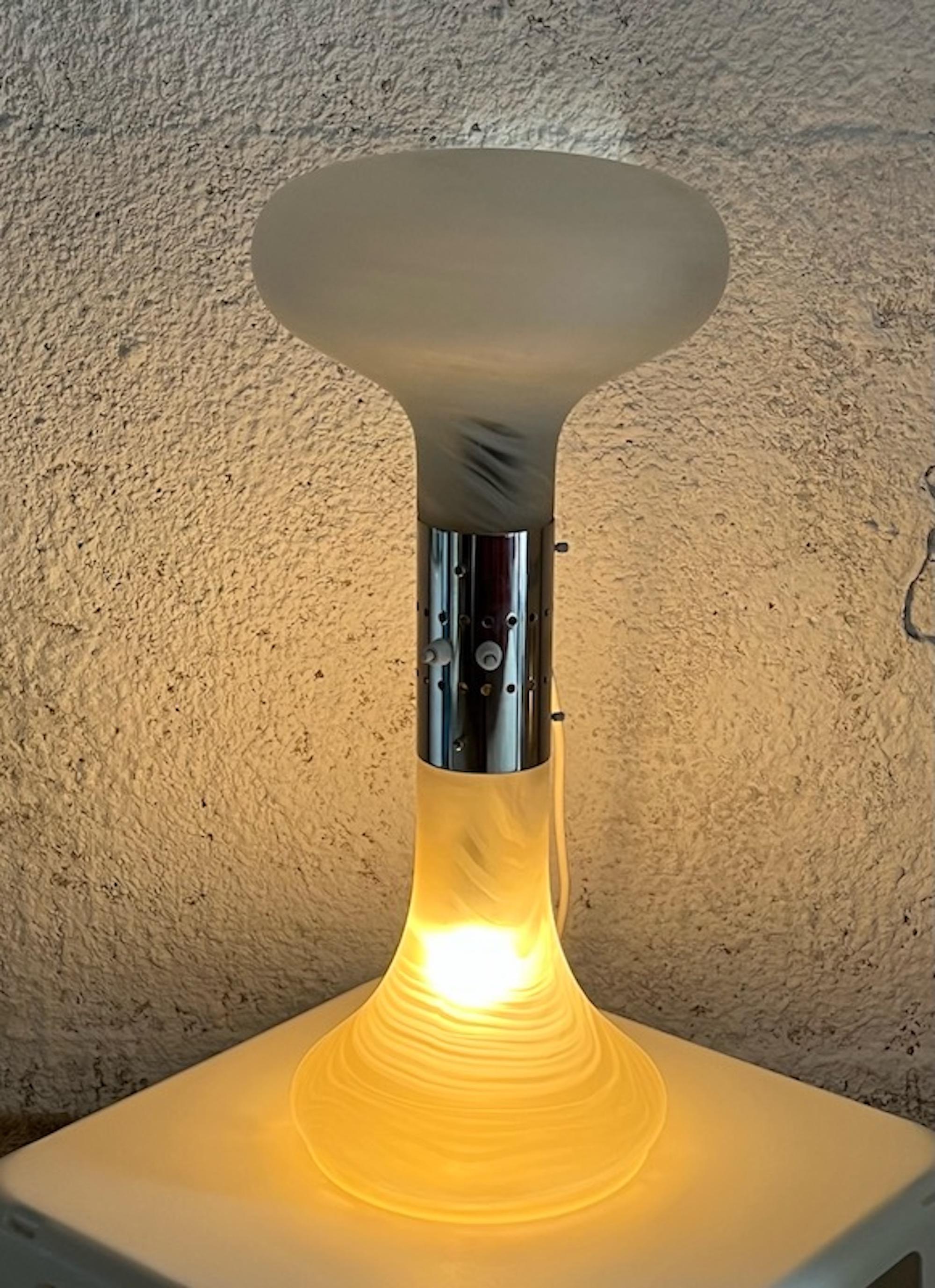 Rare Murano Table Lamp 'Numerati' Nason Mazzega, 1970s For Sale 1