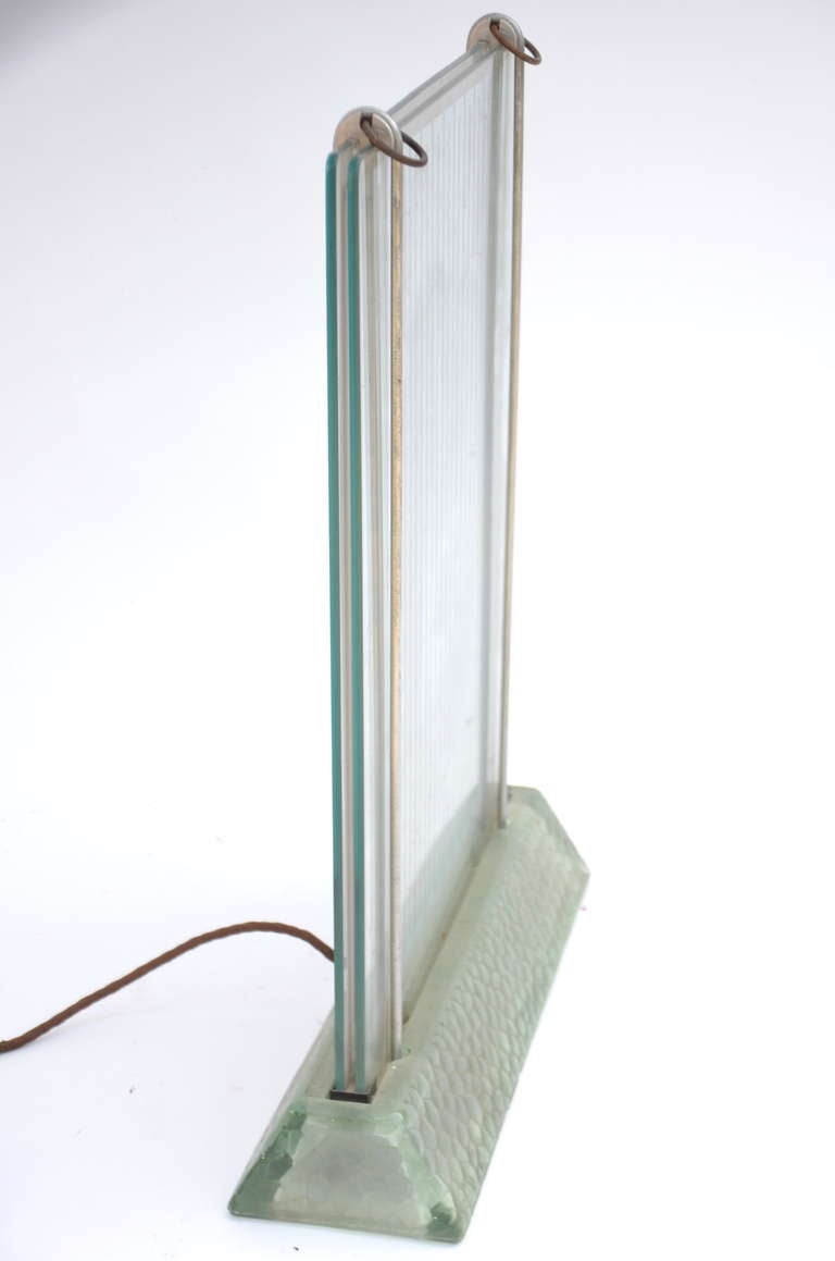 French Rare Museum-Quality Glass Radiator by Rene Coulon for Saint-Gobain For Sale