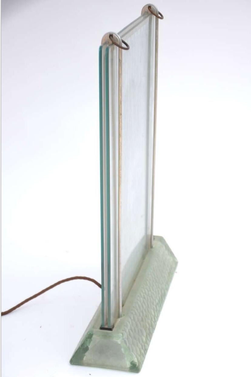 Art déco Rare radiateur en verre de qualité musée par René Coulon pour Saint-Gobain en vente