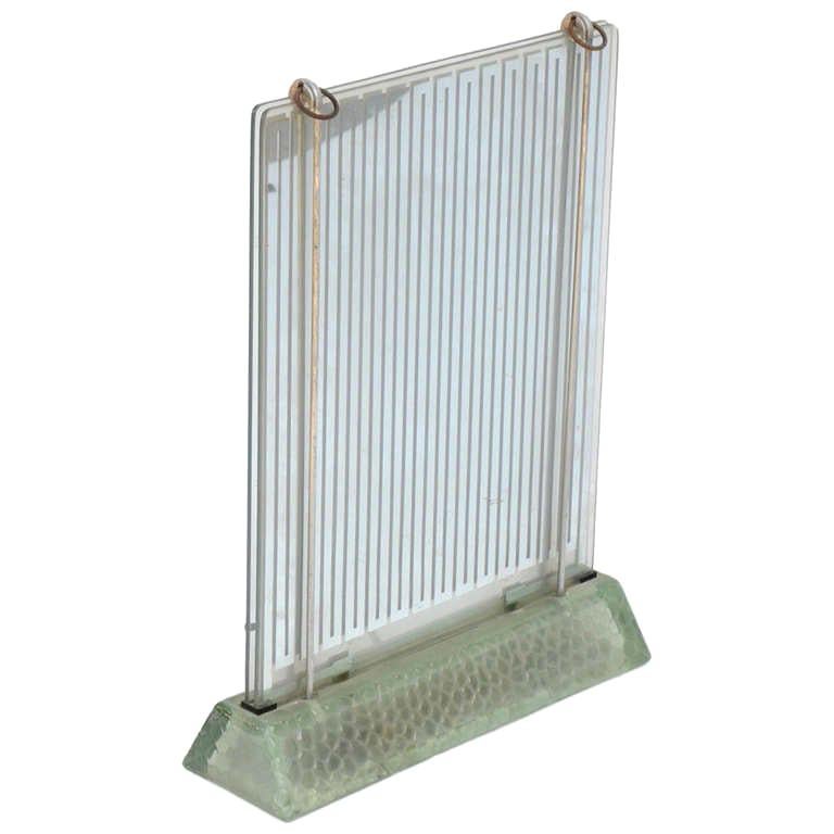 Rare Museum-Quality Glass Radiator by Rene Coulon for Saint-Gobain For Sale