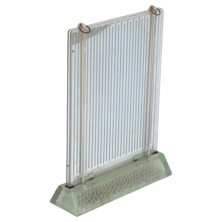 Rare radiateur en verre de qualité muséale de Ren Coulon pour Saint-Gobain en vente