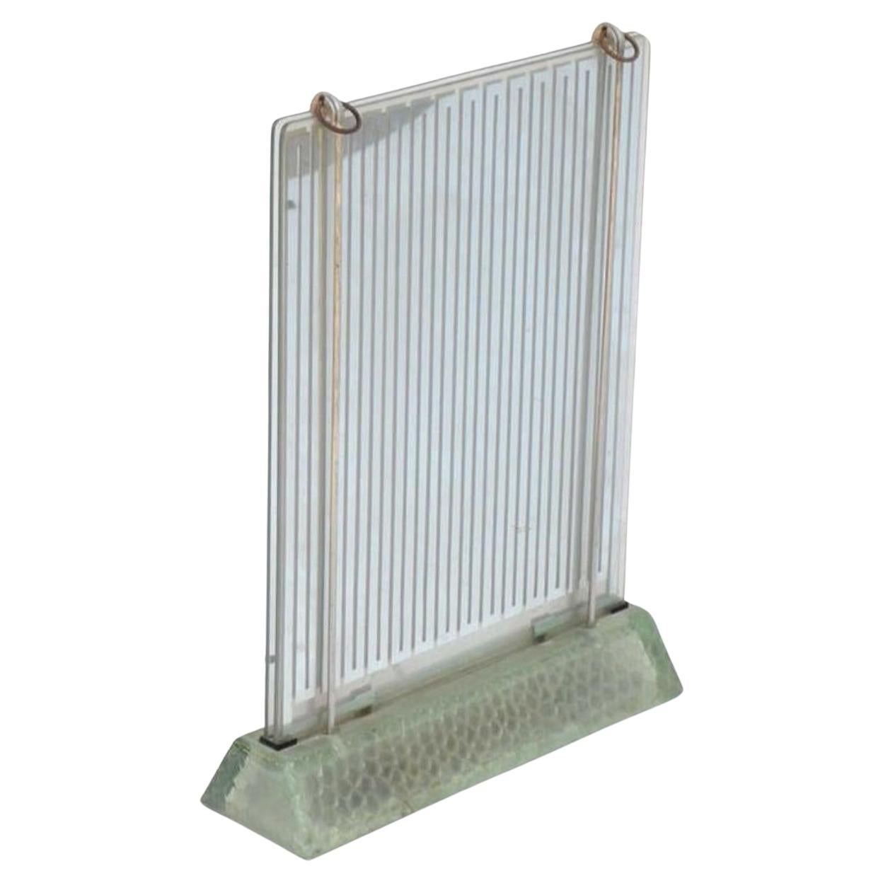 Rare Museum-Quality Glass Radiator by René Coulon for Saint-Gobain For Sale