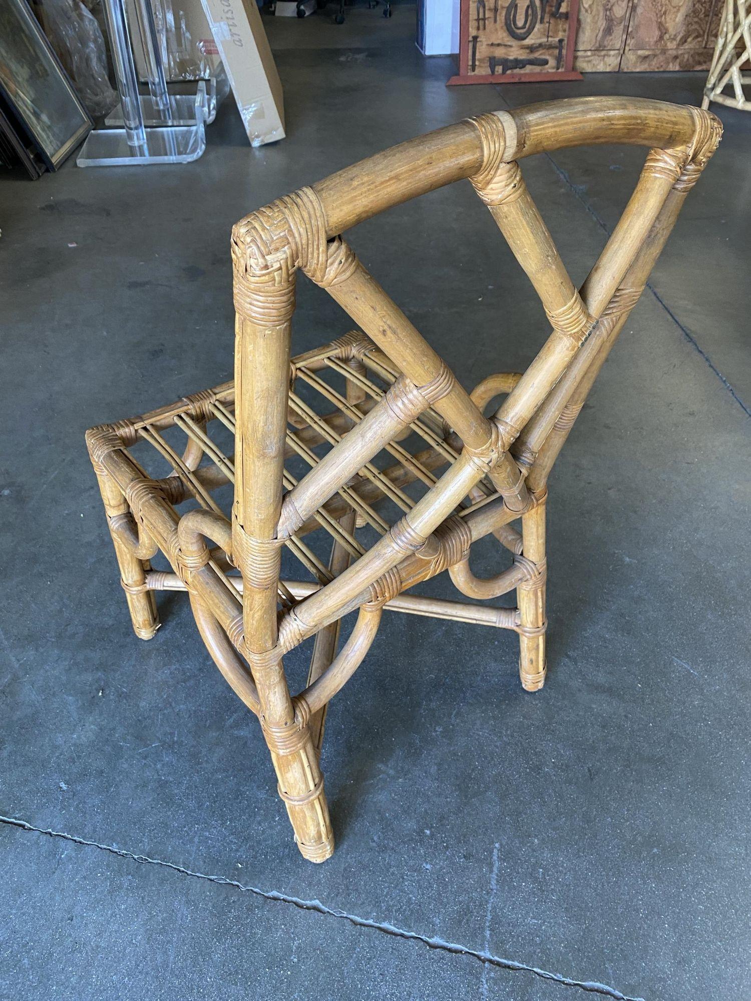 Rare Museum Quality Paul Frankl Rattan Dining Chairs Circa 1934, Set of 6 In Excellent Condition In Van Nuys, CA