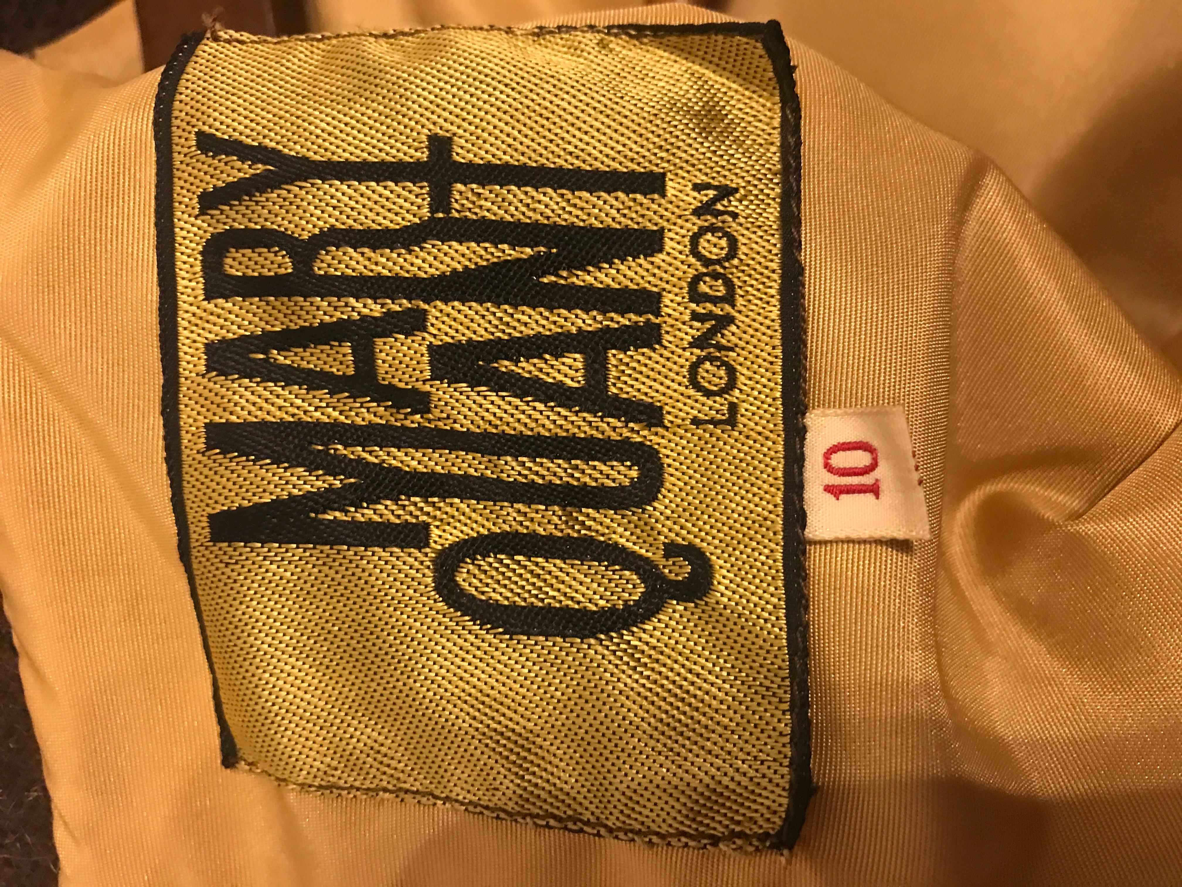 Rare Museum worthy Mary Quant wool dress, circa 1960s. For Sale 1