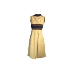 Vintage Rare Museum worthy Mary Quant wool dress, circa 1960s.