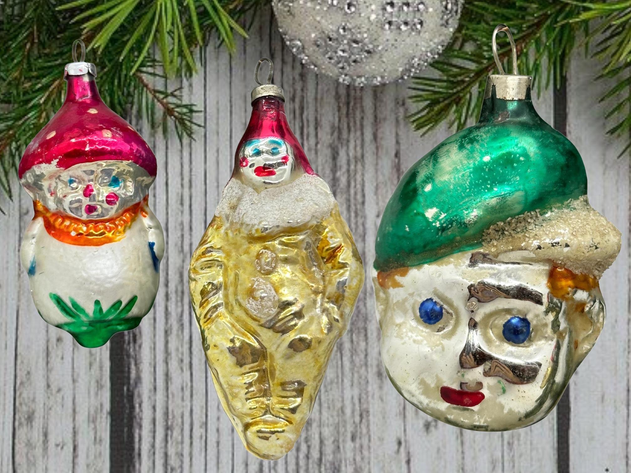 vintage glass ornaments for sale