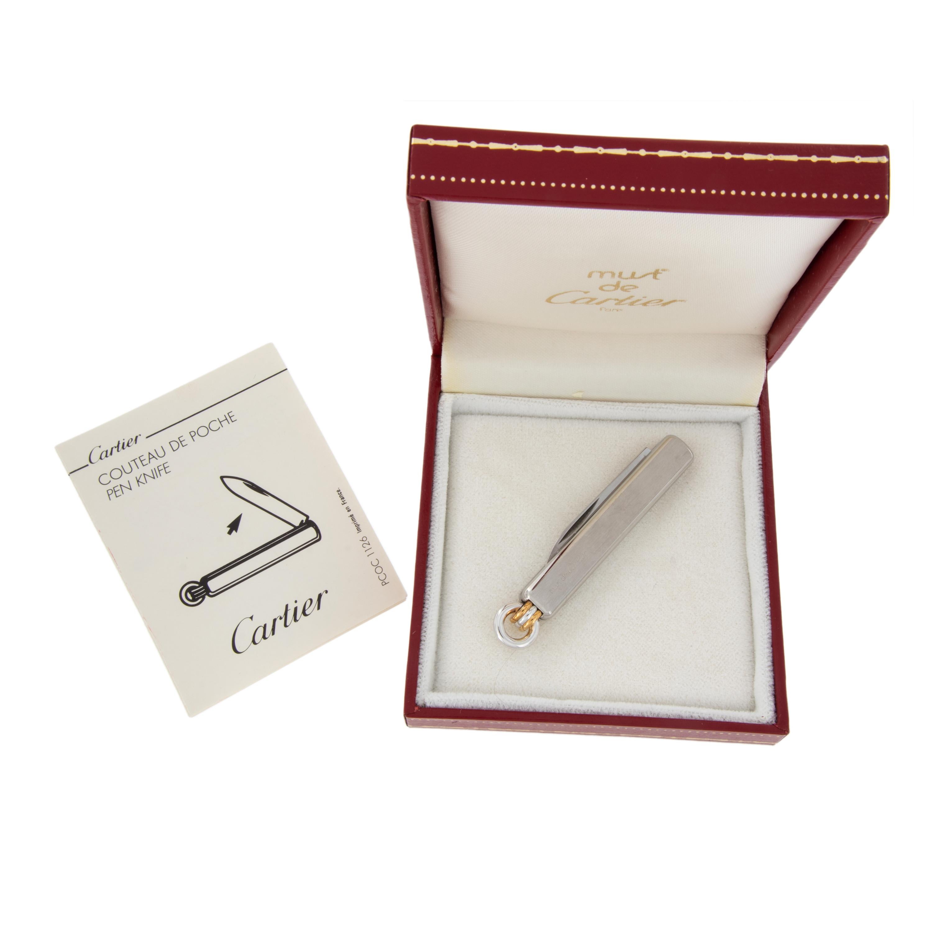 'Rare' Must de Cartier Pocket Knife Brand New with Original Box 2
