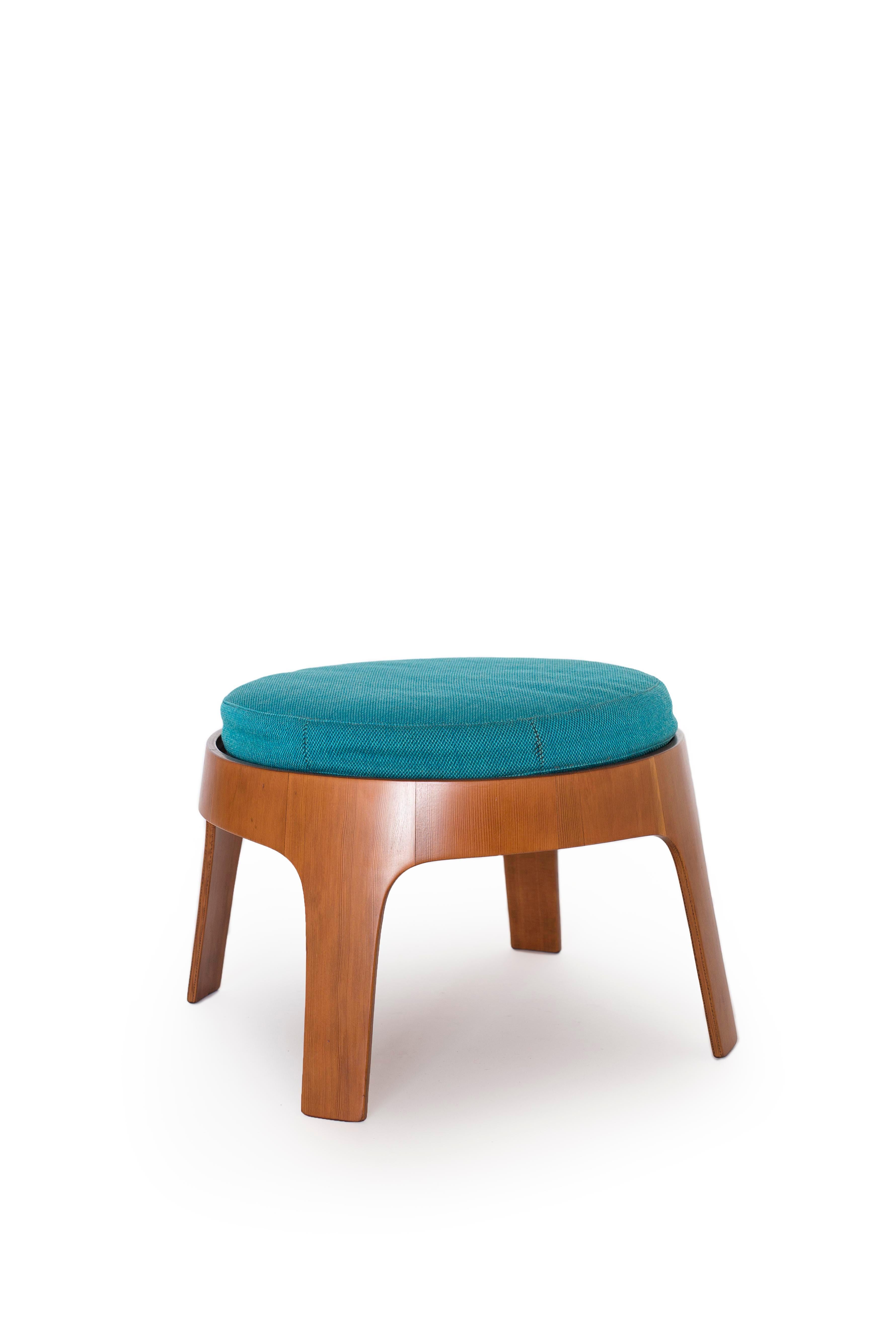 Danish Rare Nanna Ditzel Oregon Pine Stool, 1962