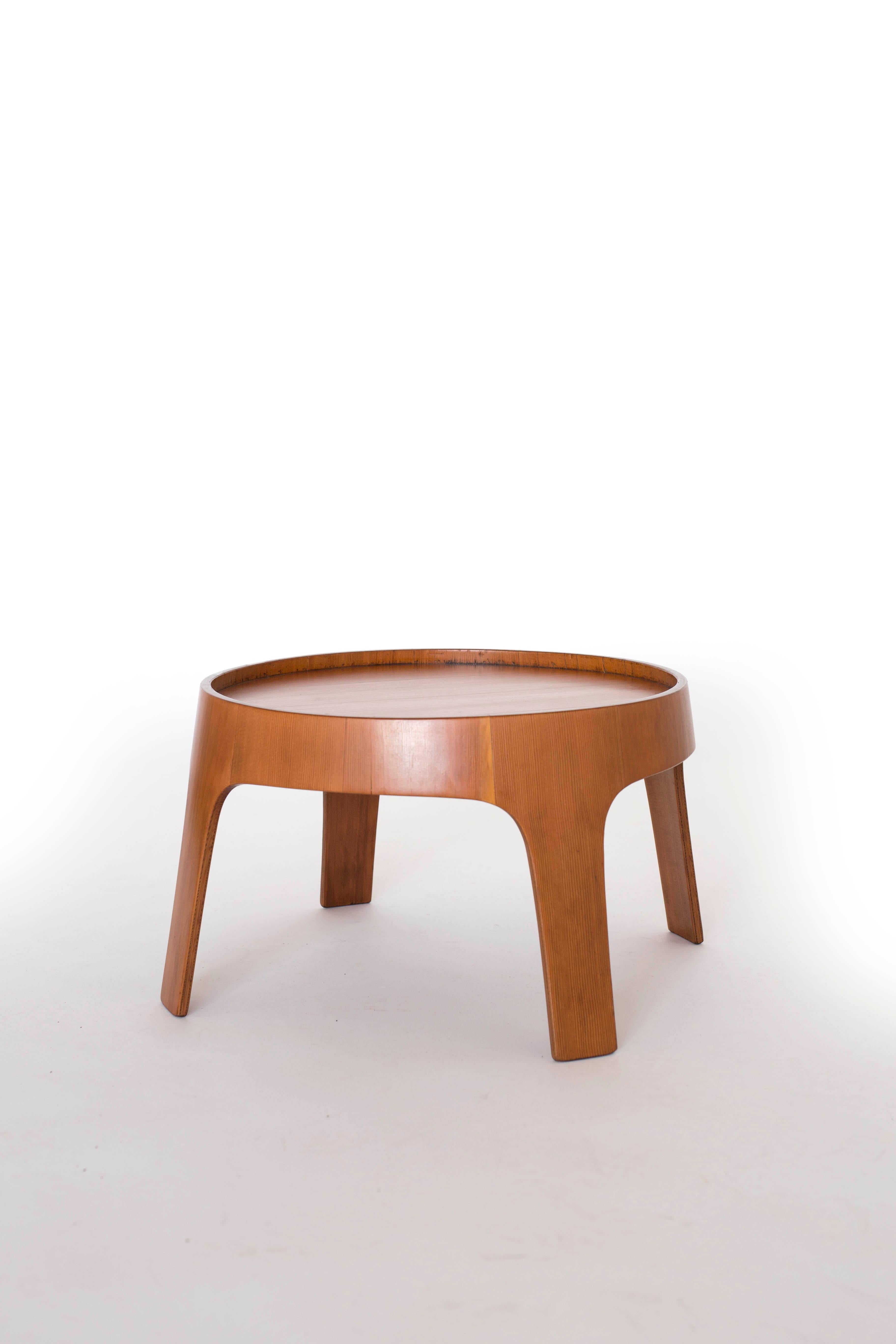 Rare Nanna Ditzel Oregon Pine Stool, 1962 In Good Condition In Copenhagen, DK