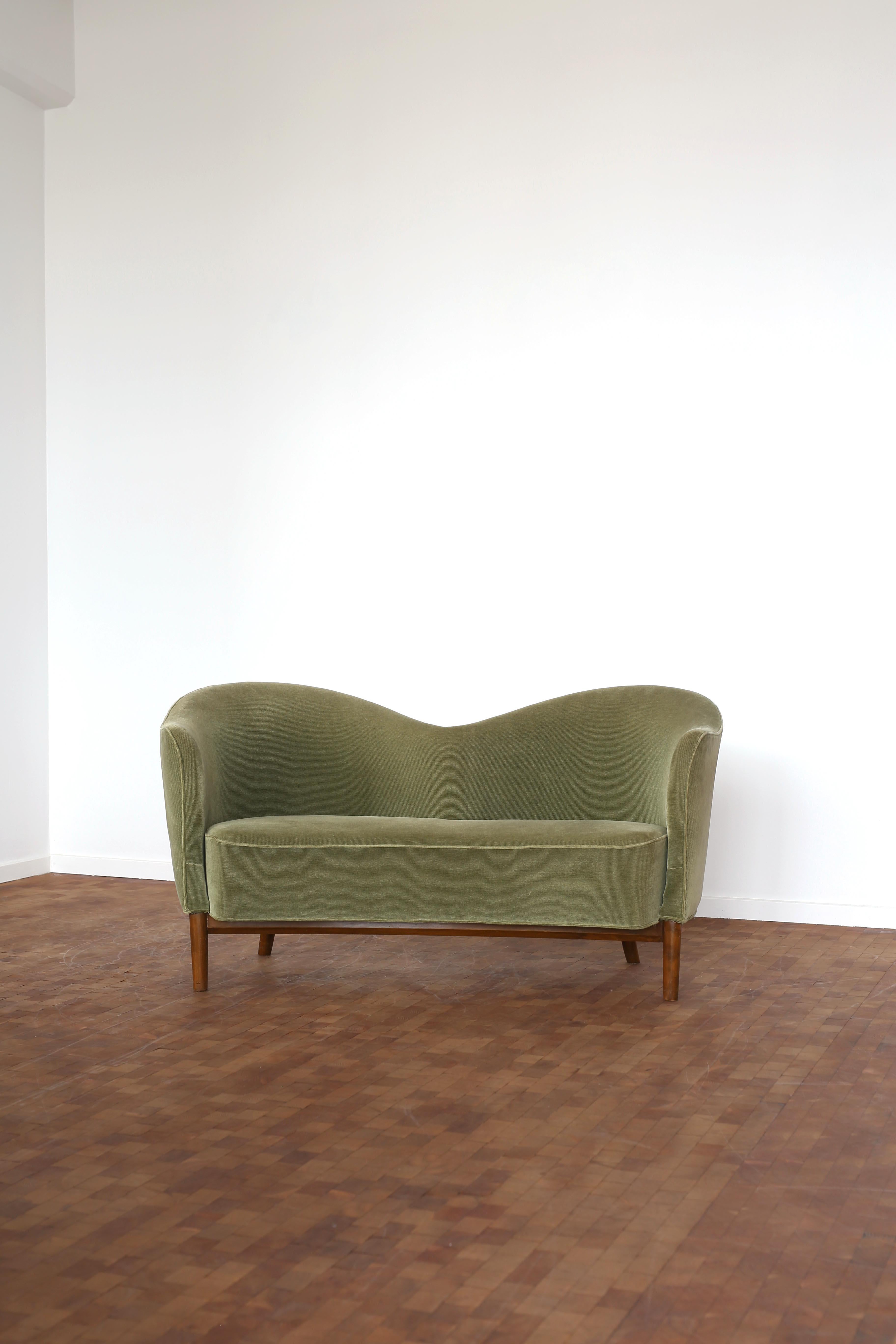 Scandinavian Modern Rare Nanna Ditzel sofa, 1949