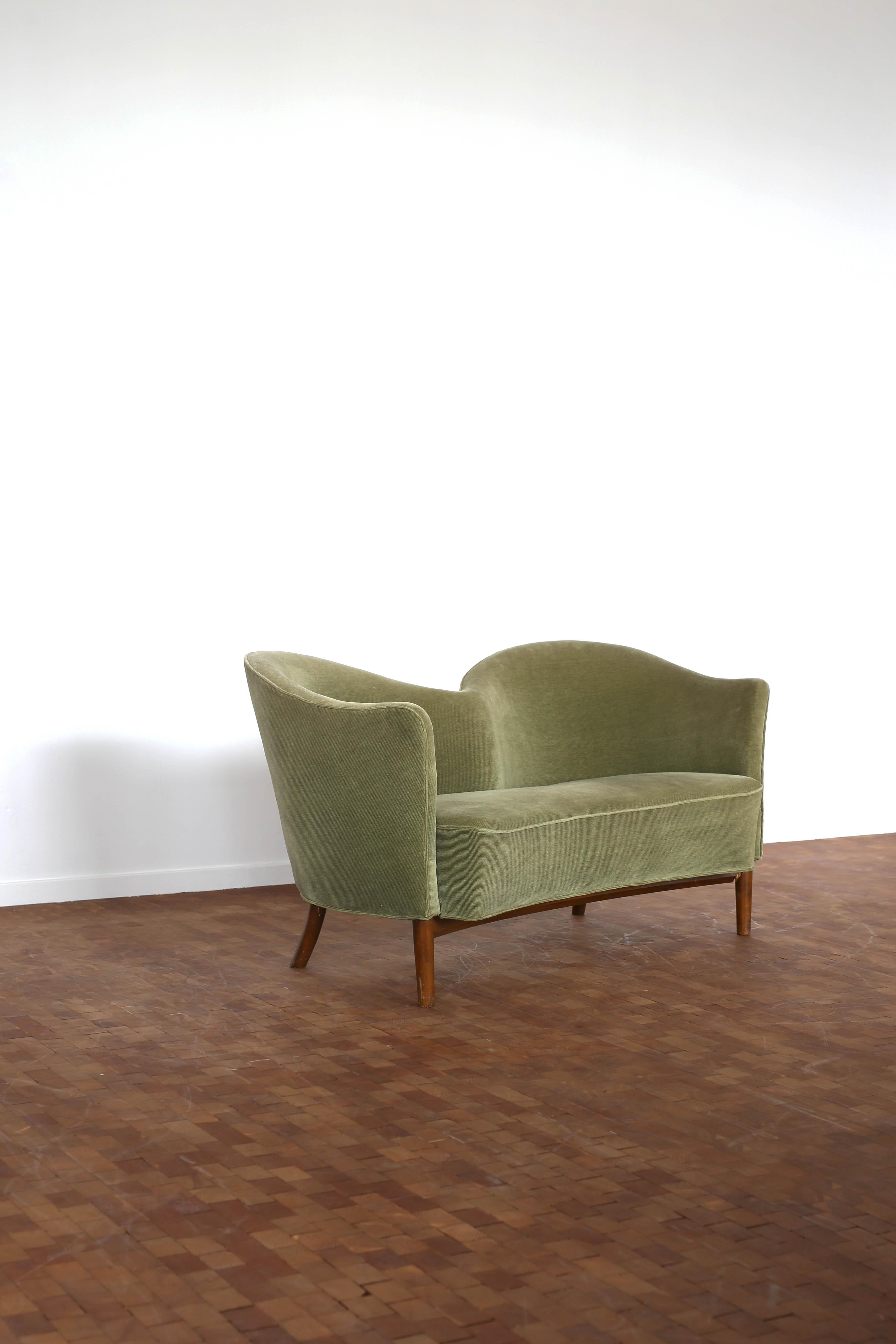 Rare Nanna Ditzel sofa, 1949 In Good Condition In Copenhagen, DK