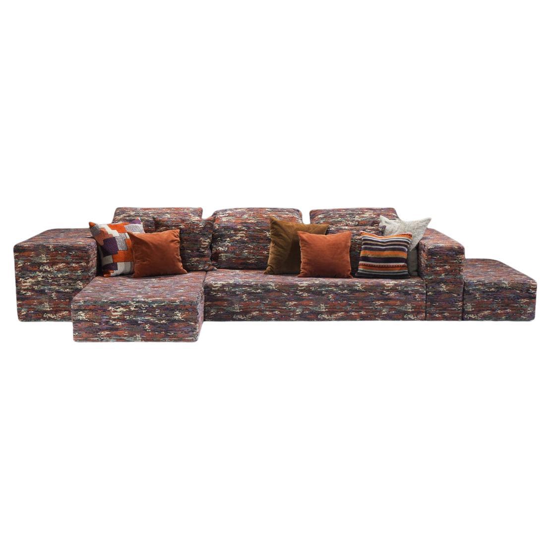 Raro sofá de diseño "Nap" de Missoni Home (Mah Jong) Italia. Modelo descatalogado.