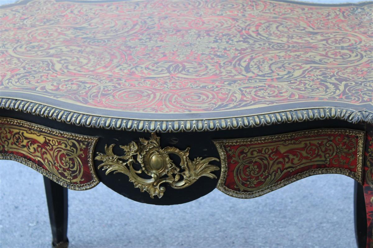 Rare Napoleon III Boulle desk of very high quality, 1860 France