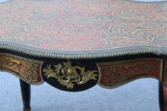 Rare Napoleon III Boulle Desk  1860 France André-Charles Boulle