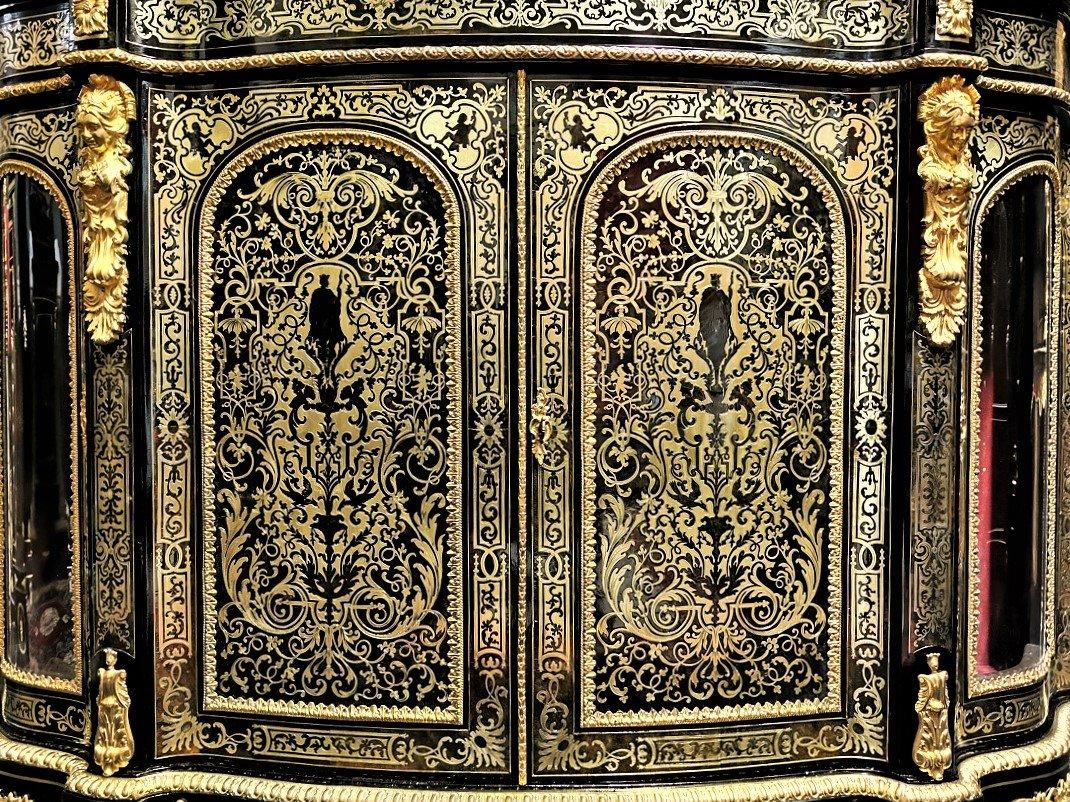 Rare Napoleon III Boulle Large Sideboard Credenza, France, 1870 For Sale 1