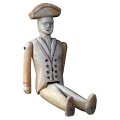 Antique Rare Napoleonic Prisoner of War Articulated Figure