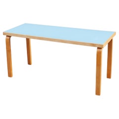 Rare Narrow Alvar Aalto Table with Lino Top
