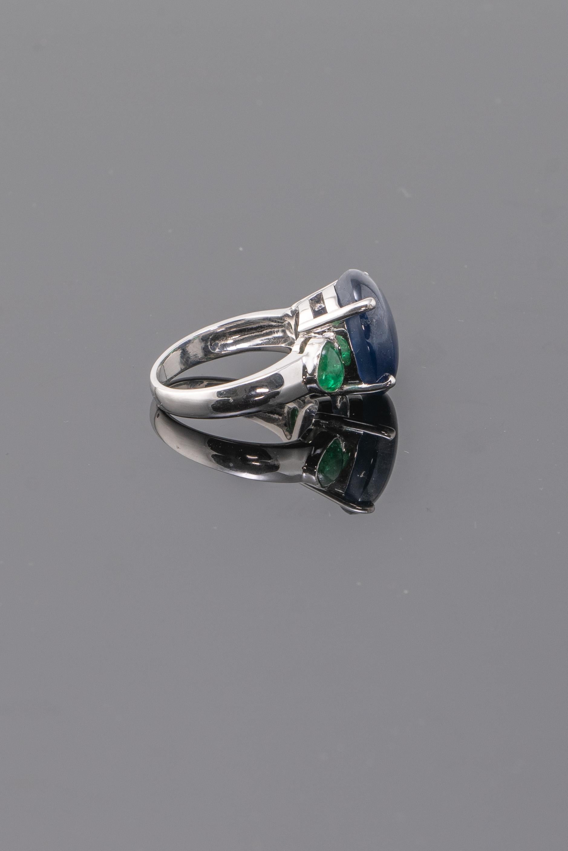 emerald star ring