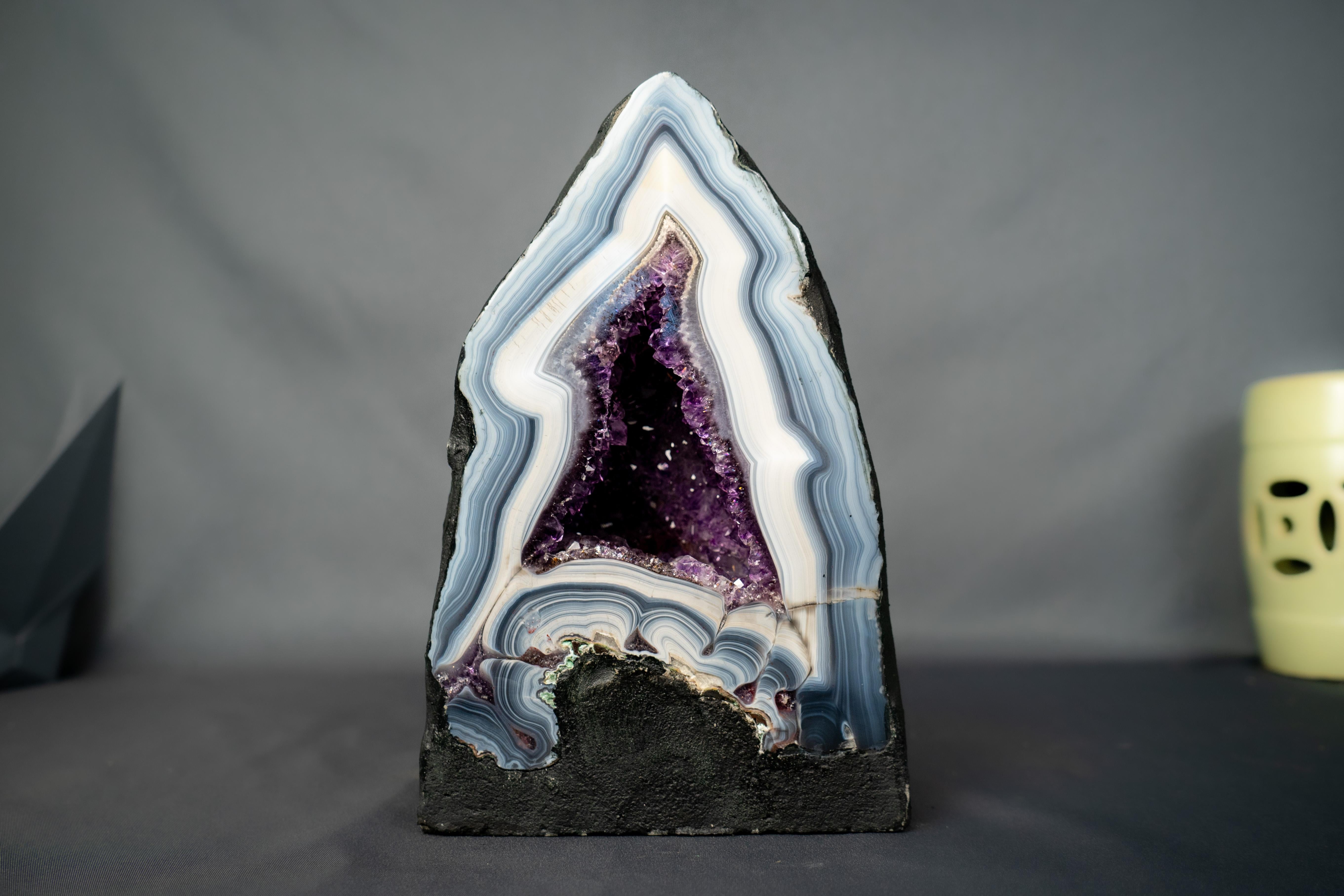 Crystal Rare Natural Agate Geode For Sale
