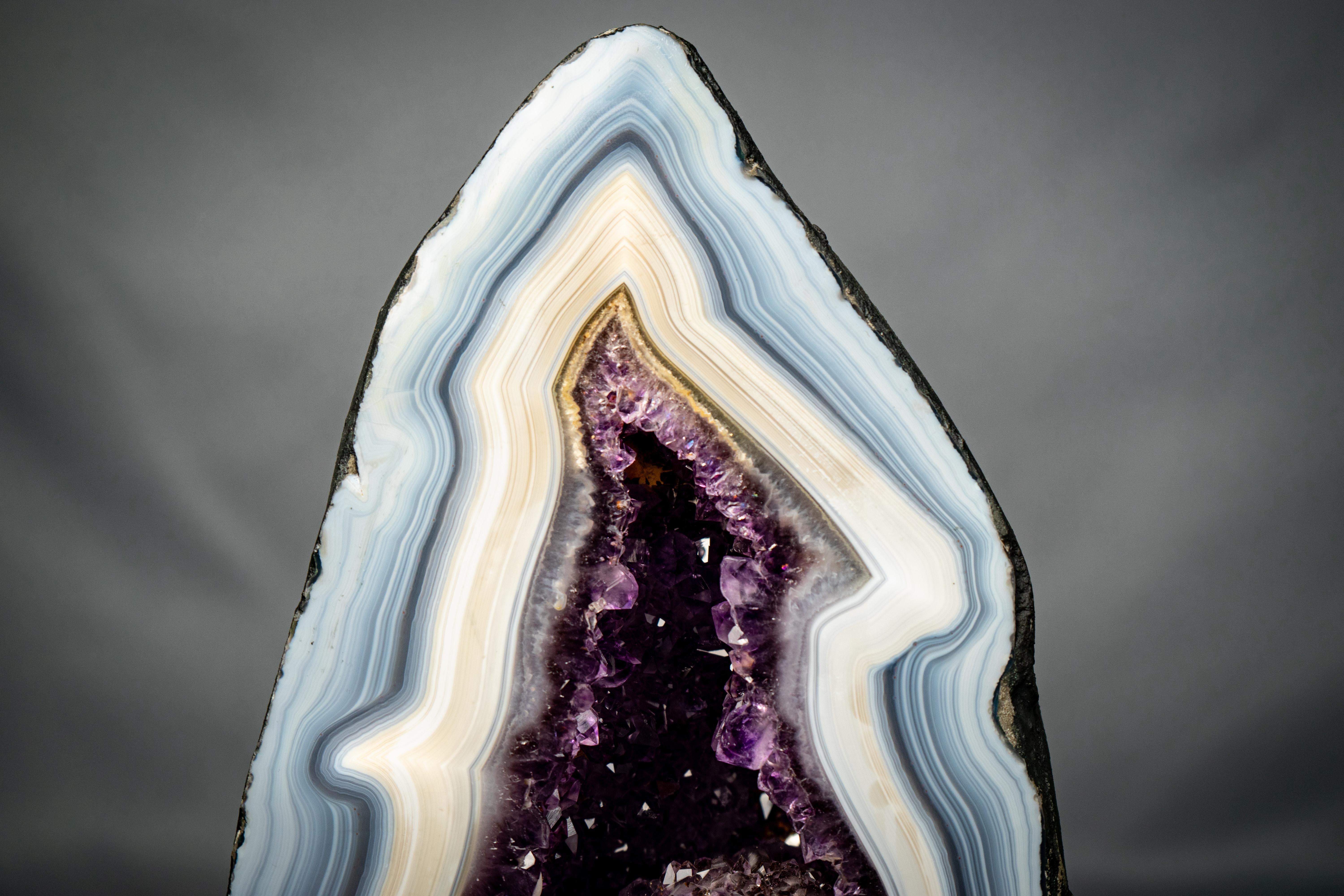 Crystal Rare Natural Agate Geode For Sale