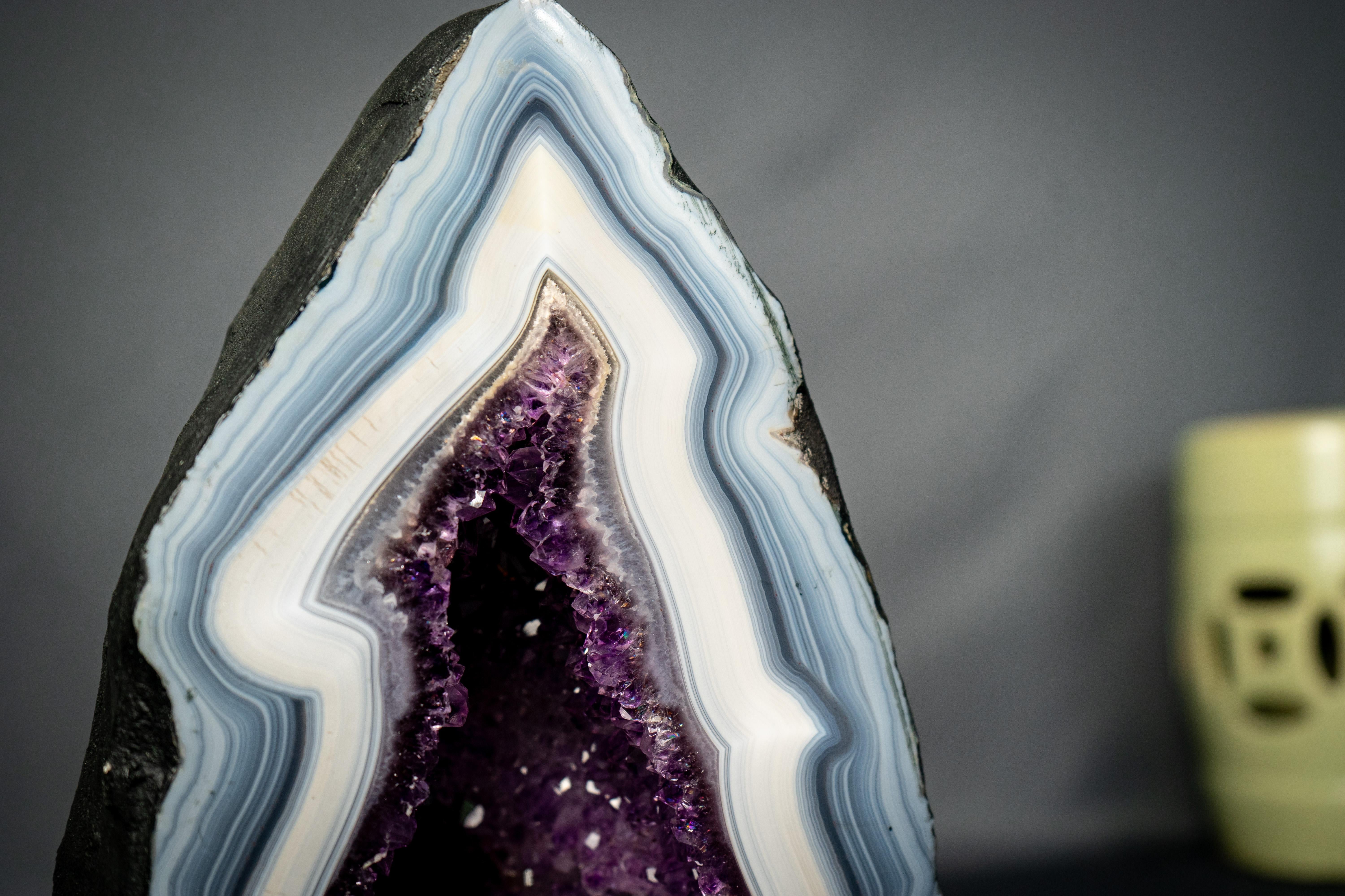 Rare Natural Agate Geode For Sale 3
