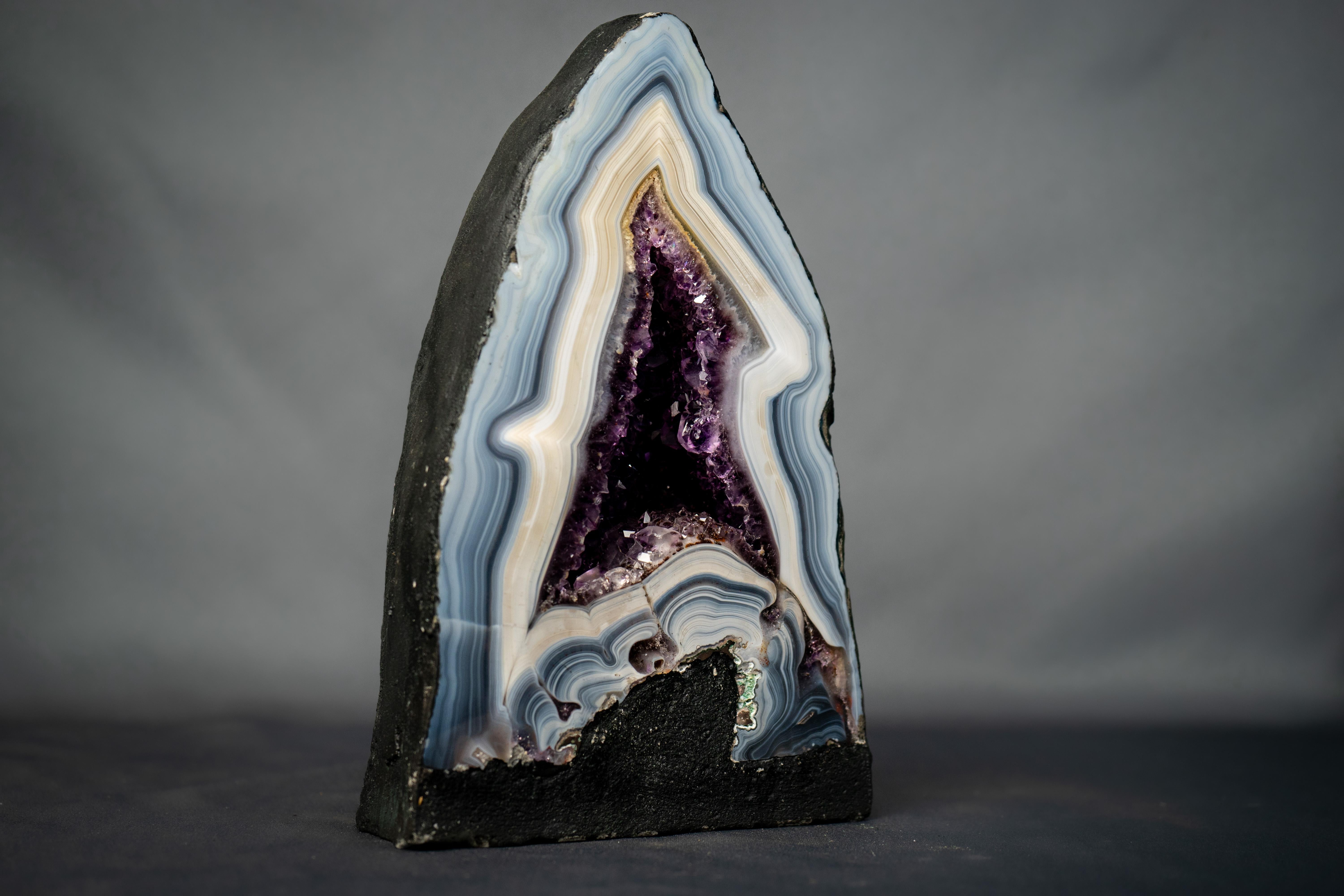Rare Natural Agate Geode For Sale 3