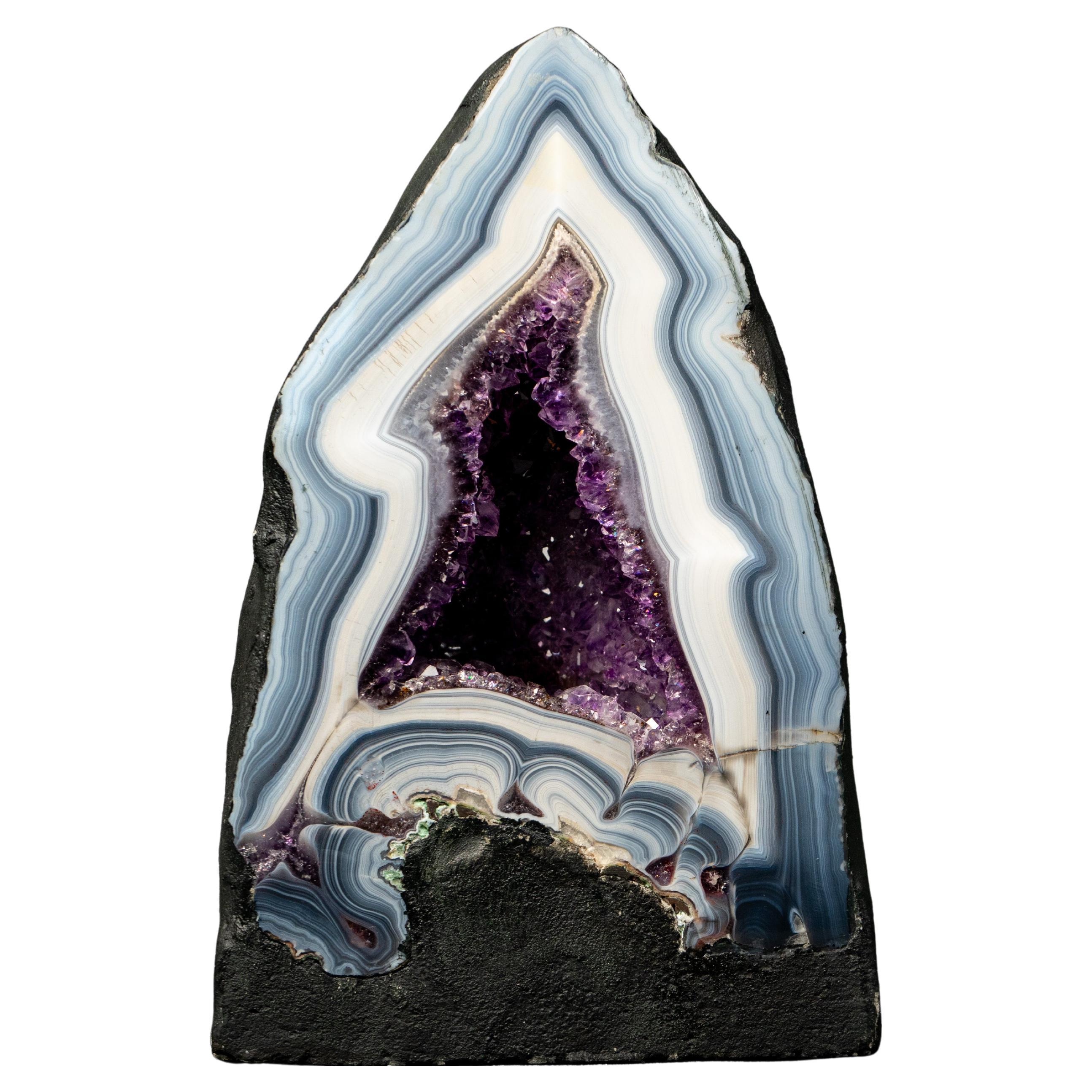 Seltener natürlicher Achat-Geode