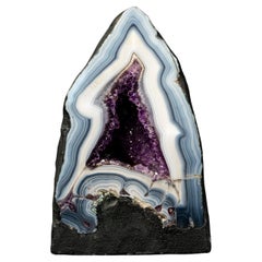 Seltener natürlicher Achat-Geode