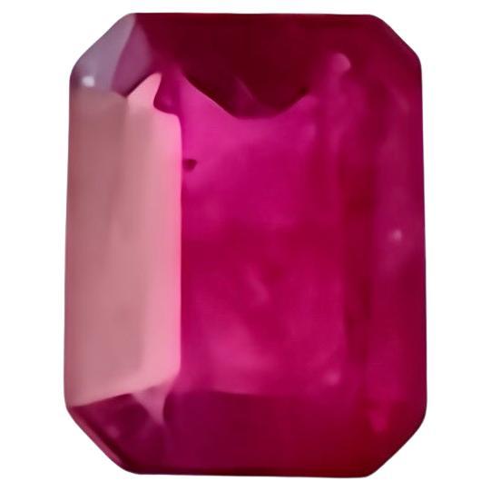 Rare natural red emerald red beryl 0.16ct with certificate treasure For Sale