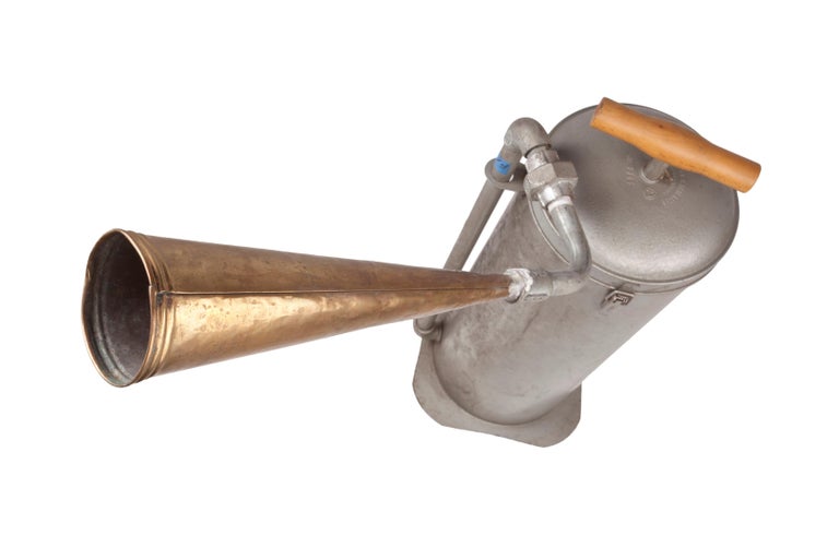 Rare Nautical Ship's Iron Horn, Midcentury at 1stDibs