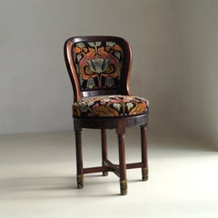 Rara sedia girevole nautica di Carel Adolph Lion Cachet, Paesi Bassi, 1920 ca.