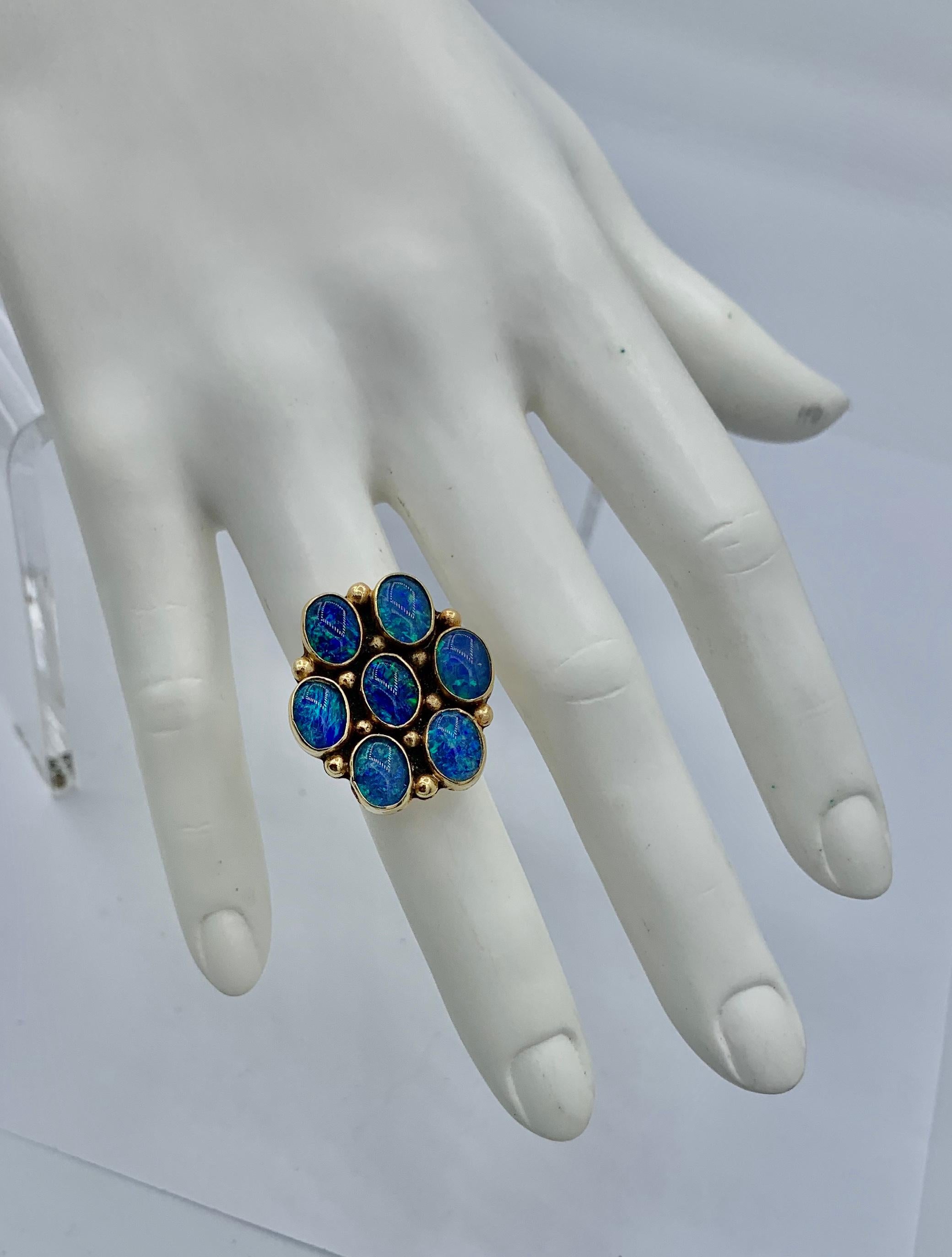 vintage fire opal ring in native american rings