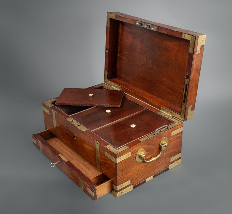 Rare Naval Campaign Tea Safe or Chest at 1stDibs