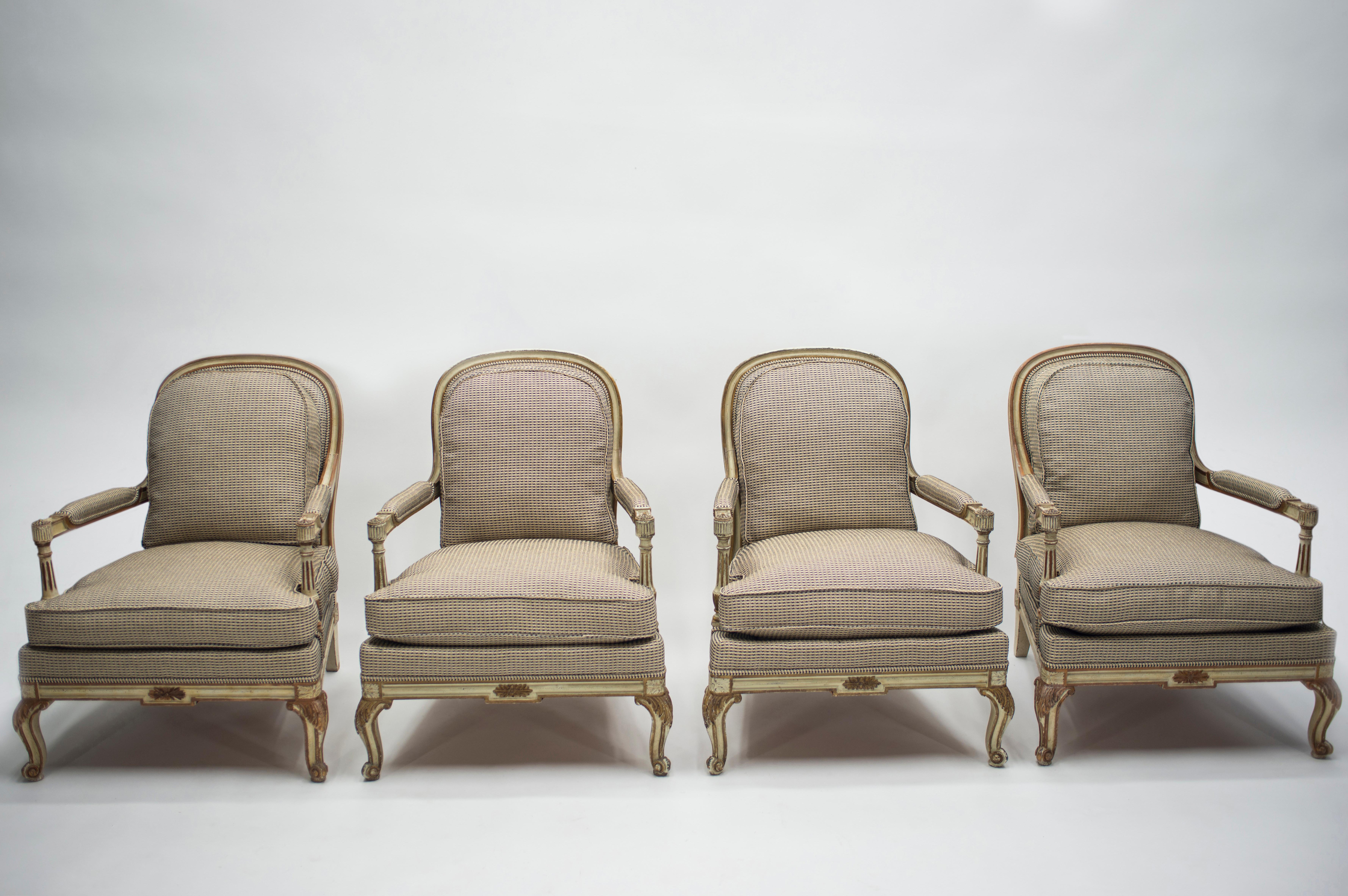 Every moment of the construction of this set of chairs was deeply cared about, and it shows in the finished product, even some six decades later. The set was designed and signed by French furniture designer Maurice Hirsch in the 1970s and was