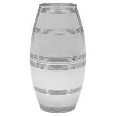 Raro "Vaso doble" neoclásico de plata de ley fabricado por John Emes Londres 1798