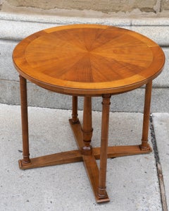 Rare Neoclassical style cherry wood guéridon by André Arbus