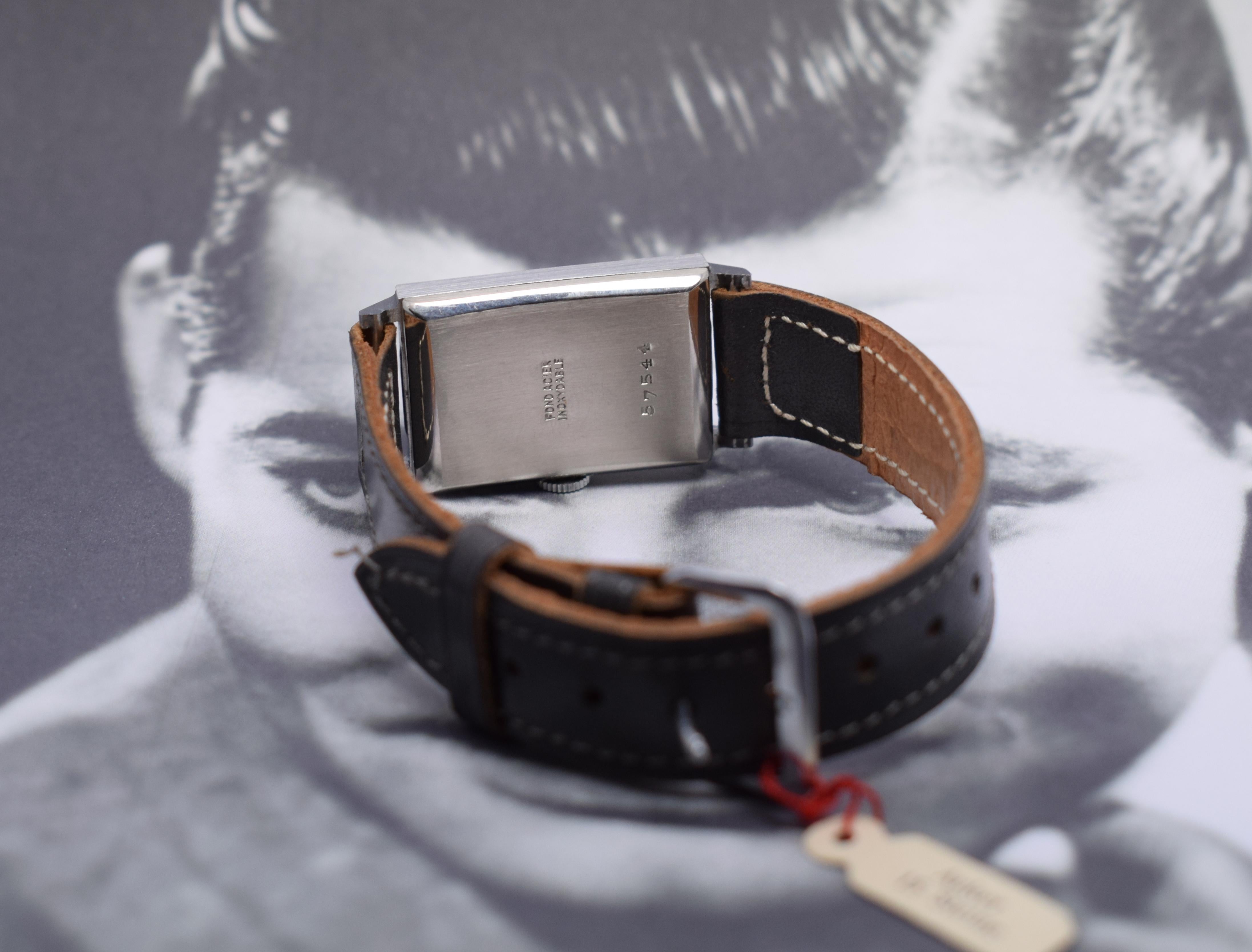 Men's Rare Never Worn, Art Deco 1930s Swiss Tank Watch by Arsa
