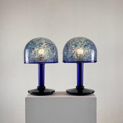 Rare "Neverino" Table Lamps in Murano Glass by Gae Aulenti for Vistosi, 1970s