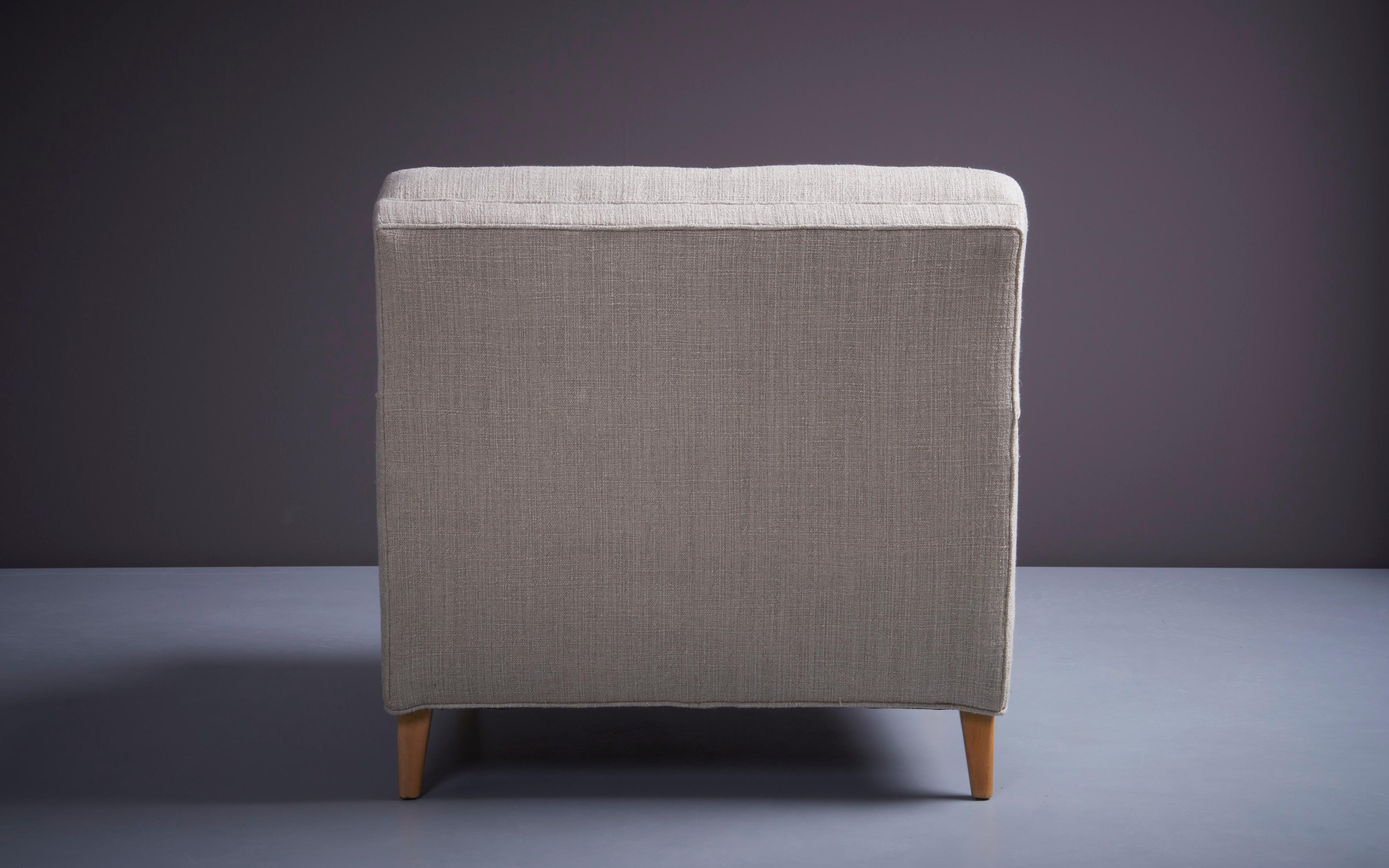 Rare New Upholstered Beige Paul McCobb Set for Directional, USA - 1950s For Sale 3