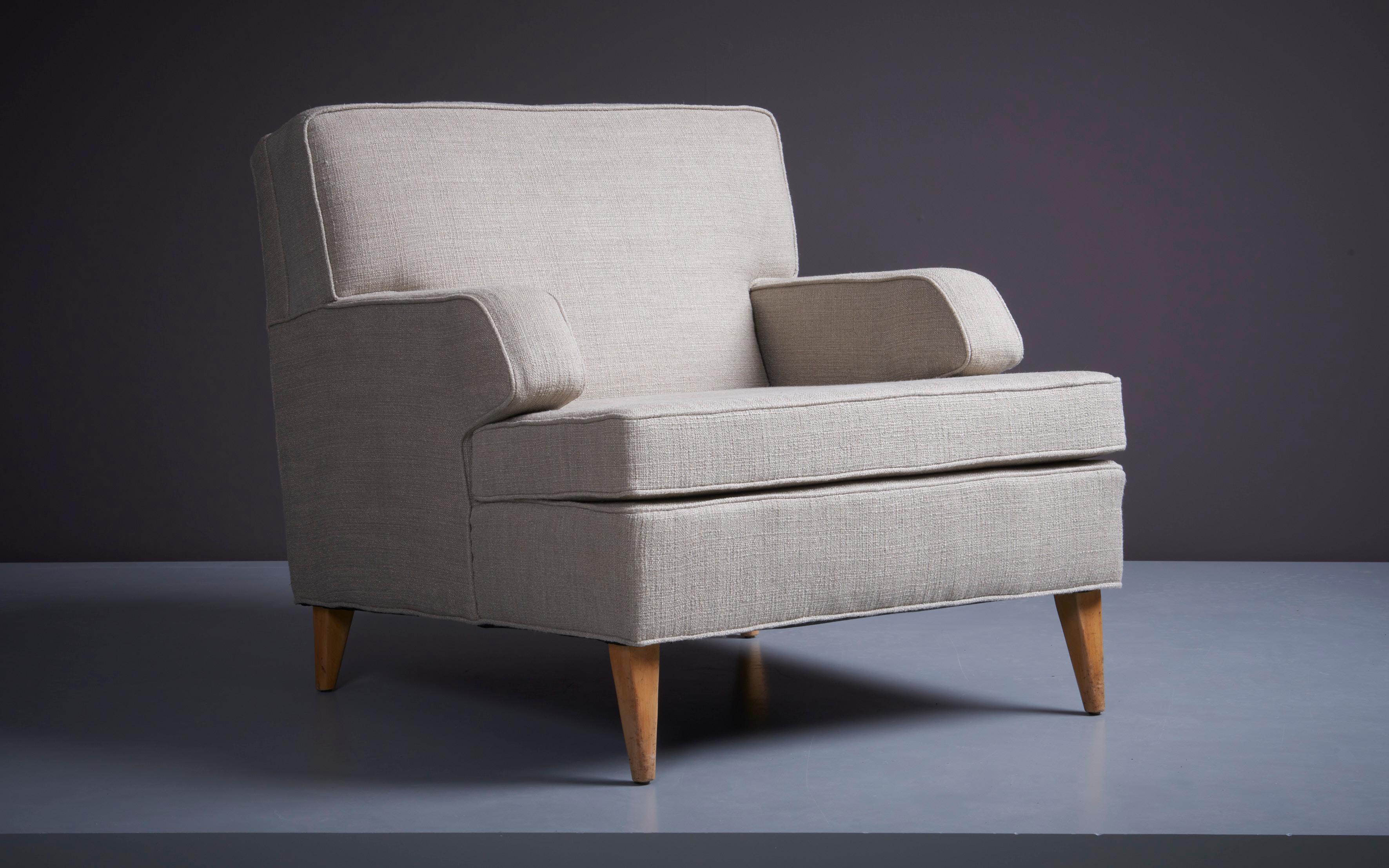 Rare New Upholstered Beige Paul McCobb Set for Directional, USA - 1950s For Sale 2