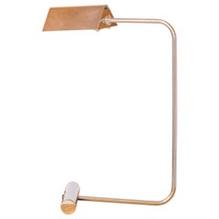 Rare Nickel Plated Bronze Table Lamp by R. Nathan - France 1970's