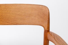 Rare Niels Otto Møller Model 56 Armchair  Danish Oak  Handwoven Seat  1950s