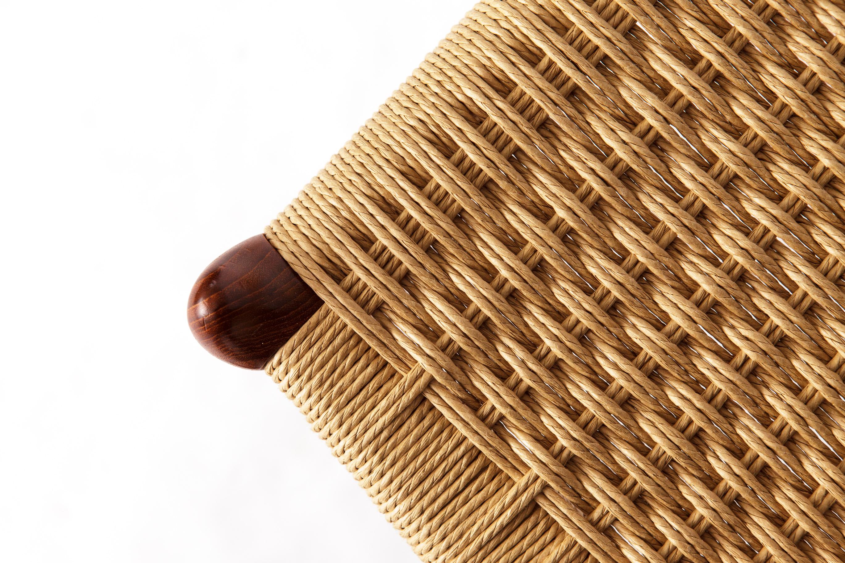 Mid-Century Modern Rare Niels Otto Møller Ottoman Model 78a – Danish Teak & Danish Cord, 1960s Mid- For Sale