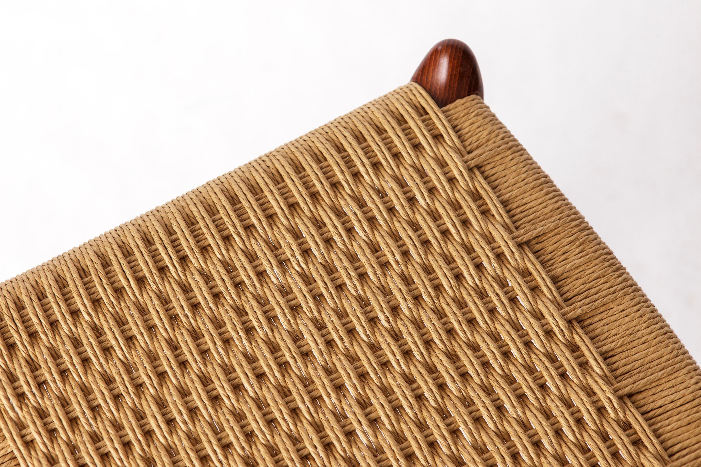 Mid-20th Century Rare Niels Otto Møller Ottoman Model 78a – Danish Teak & Danish Cord, 1960s Mid- For Sale